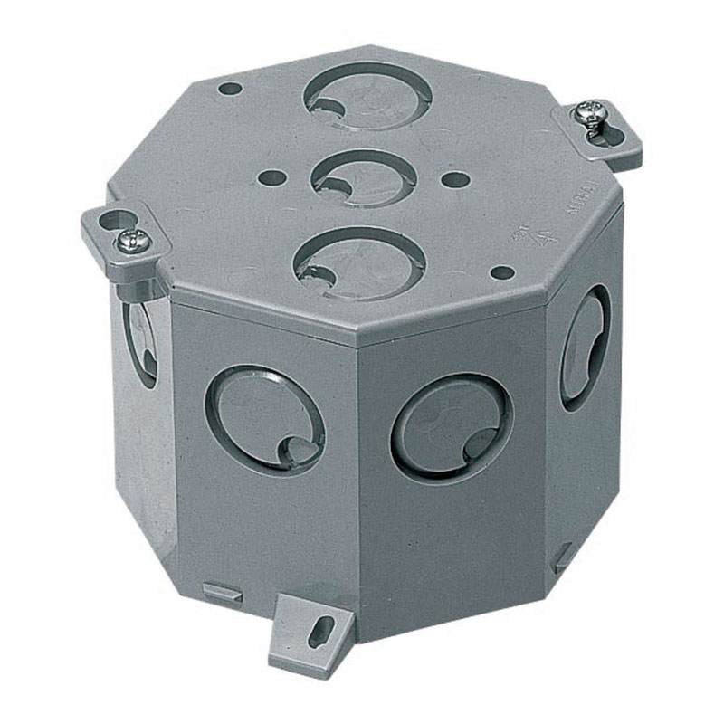 結露防止 八角コンクリートボックス 深さ75mm (20個価格) 未来工業(MIRAI) 8CB-75NDK