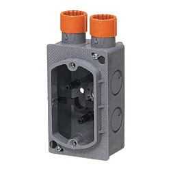 埋込スイッチボックス(Gタイプ・塗代カバー付・1方出2個口)CDO-16SWG (50個価格) 未来工業(MIRAI) CDO-16SWG