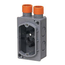 埋込スイッチボックス(Gタイプ・塗代カバー付・1方出2個口)CDO-M16SWG (50個価格) 未来工業(MIRAI) CDO-M16SWG