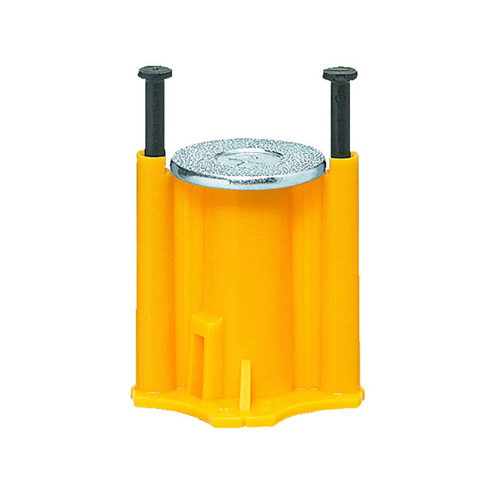3分ボルト用(ロングタイプ)カラー・ヘッダーインサート(型枠用・樹脂釘)黄 (100個価格) 未来工業(MIRAI) NK-3JLY ｜大工道具・金物の専門通販アルデ