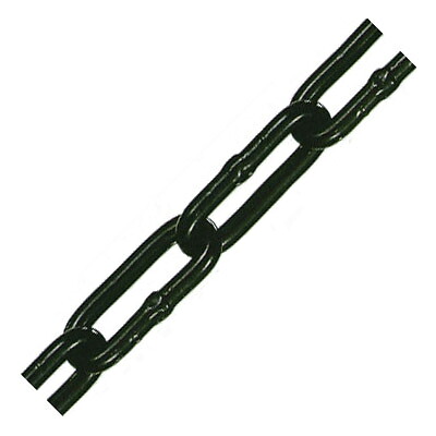 アルミカラーチェーン(ブラック)線径4×内長30×内巾6.5mm 1巻30m価格 水本機械 AL-4CBK