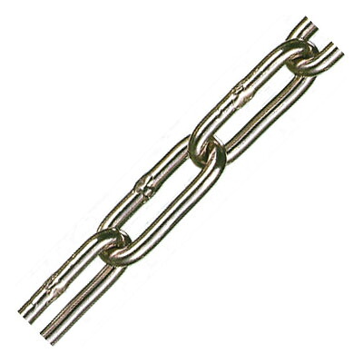 アルミカラーチェーン(ピンク)線径4×内長30×内巾6.5mm 1巻30m価格 水本機械 AL-4CP