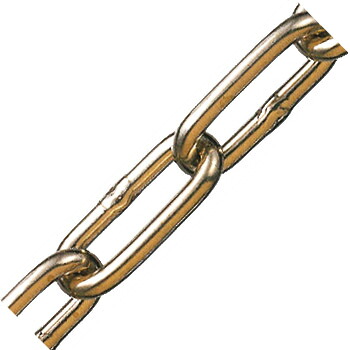 黄銅チェーン 線径8&times;内長38&times;内巾12mm 1m価格 水本機械 BR-8 ｜大工道具・金物の専門通販アルデ