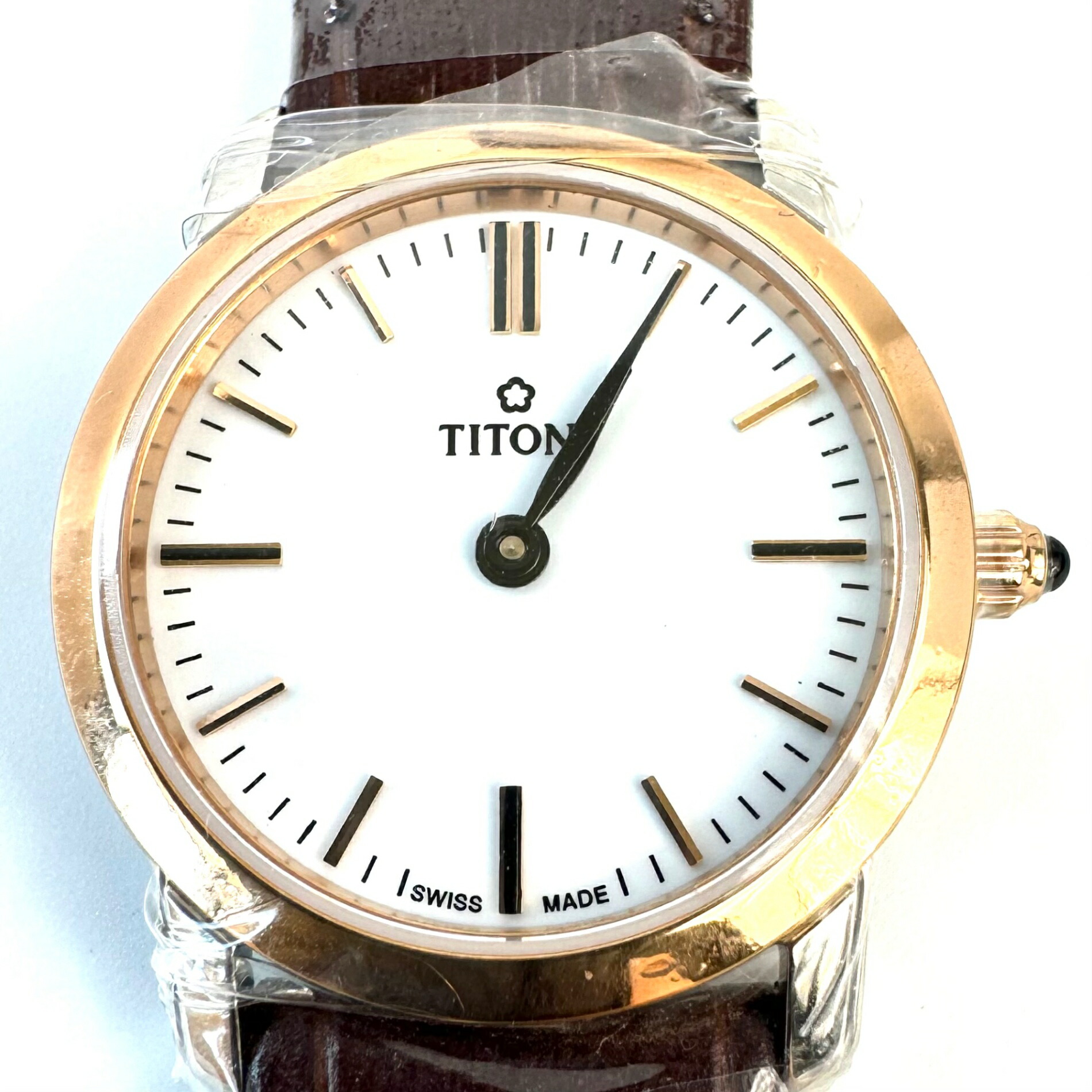 チトーニ TITONI 腕時計 TQ 42918 S-ST-584 スレンダーライン SLENDER LINE レディース クォーツ レザーベルト 未使用チトニ TITONI TQ 42918 S-ST-584 スレンダーライン クォーツ