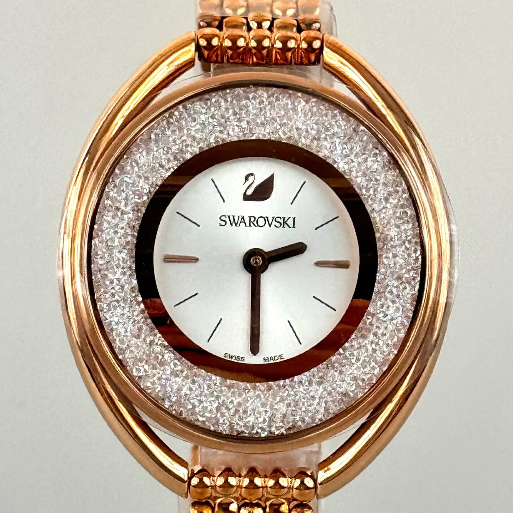 スワロフスキー SWAROVSKI Crystalline クリスタルライン Oval オーバル 5200341 クォーツ 2針 ゴールド レディース