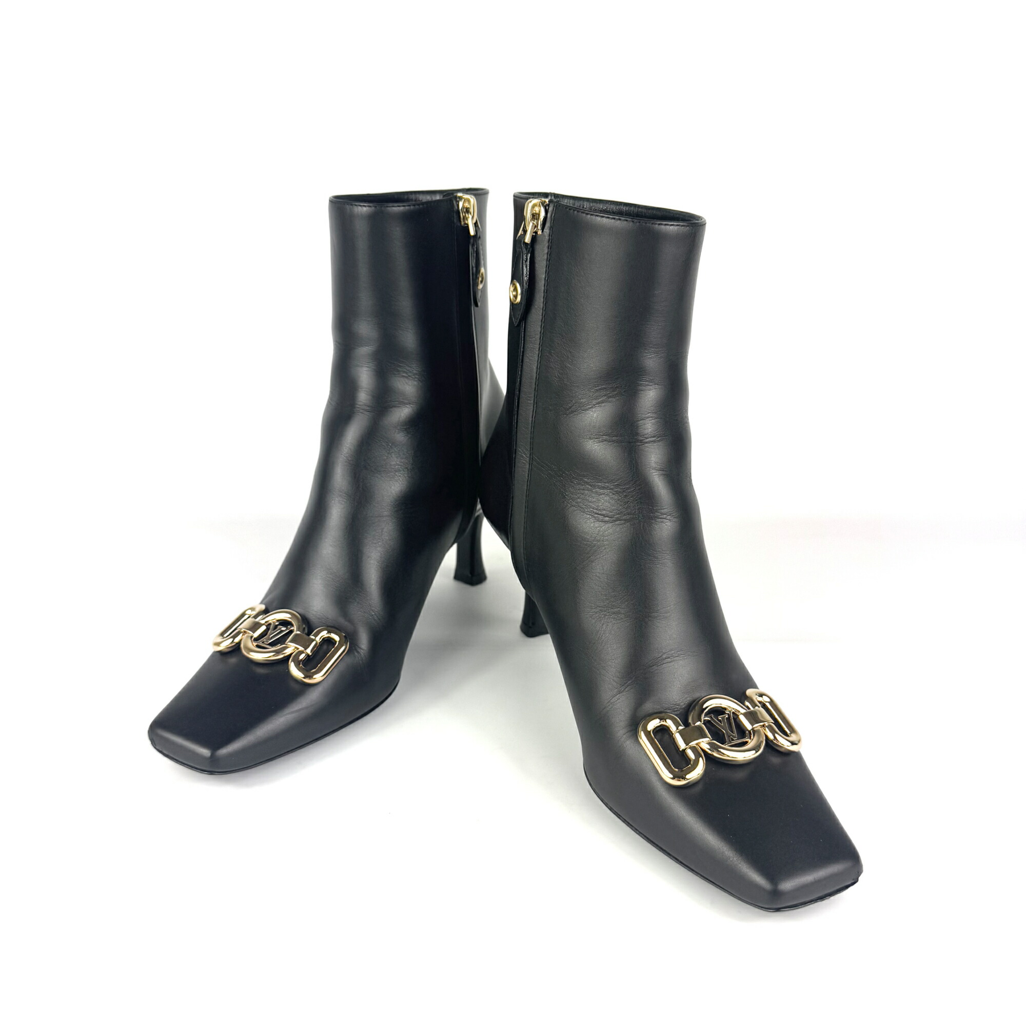 LOUIS VUITTON　ジョッパーブーツ　スクエアトゥ　ダミエ　サイズ7 ルイ ヴィトン Louis Vuitton エピ ジョッパーブーツ ブラック メンズ