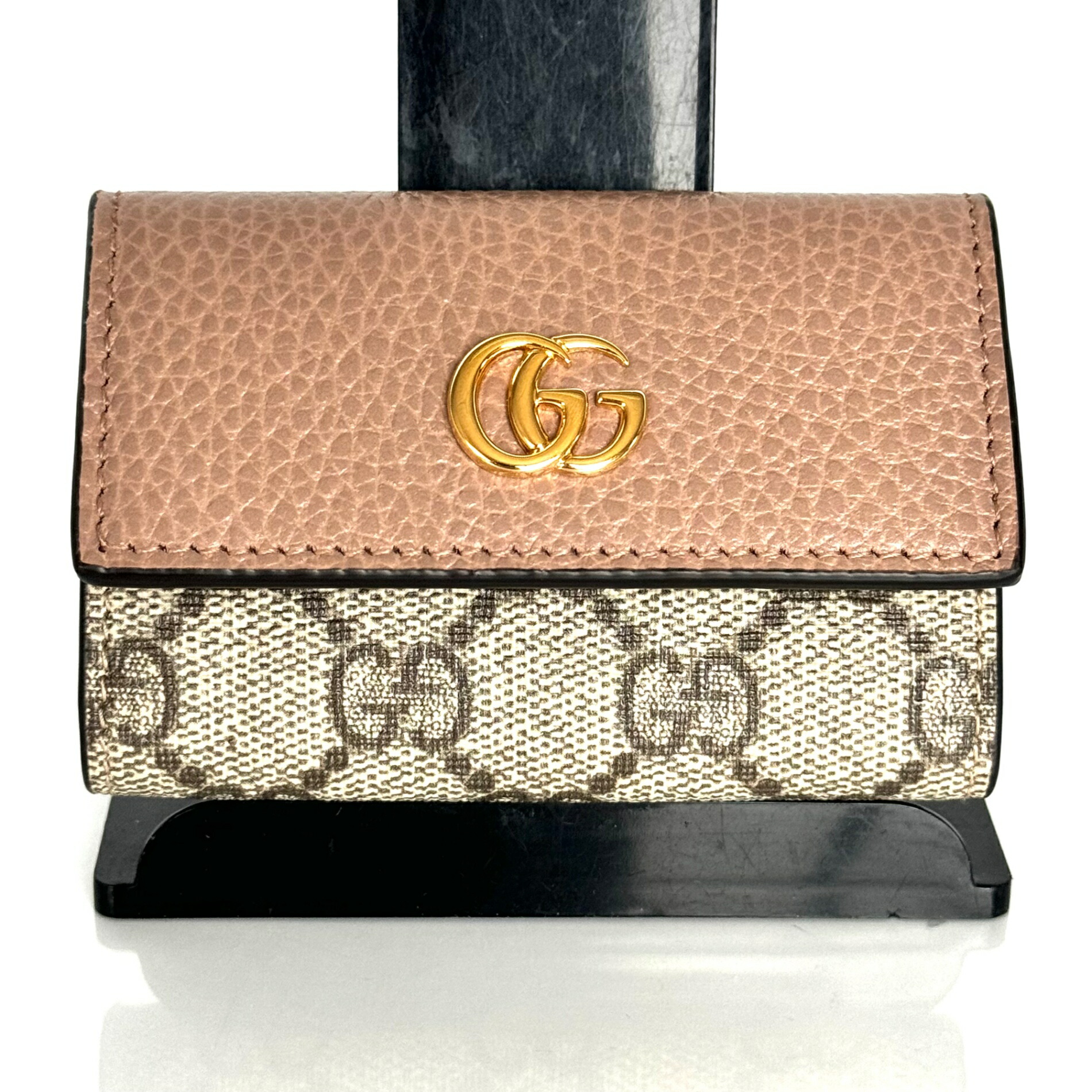 【付属品完備】グッチ　GGマーモント　キーケース　レザー　ダスティピンク　509 付属品完備】グッチ GGマーモント キーケース レザー ダスティ