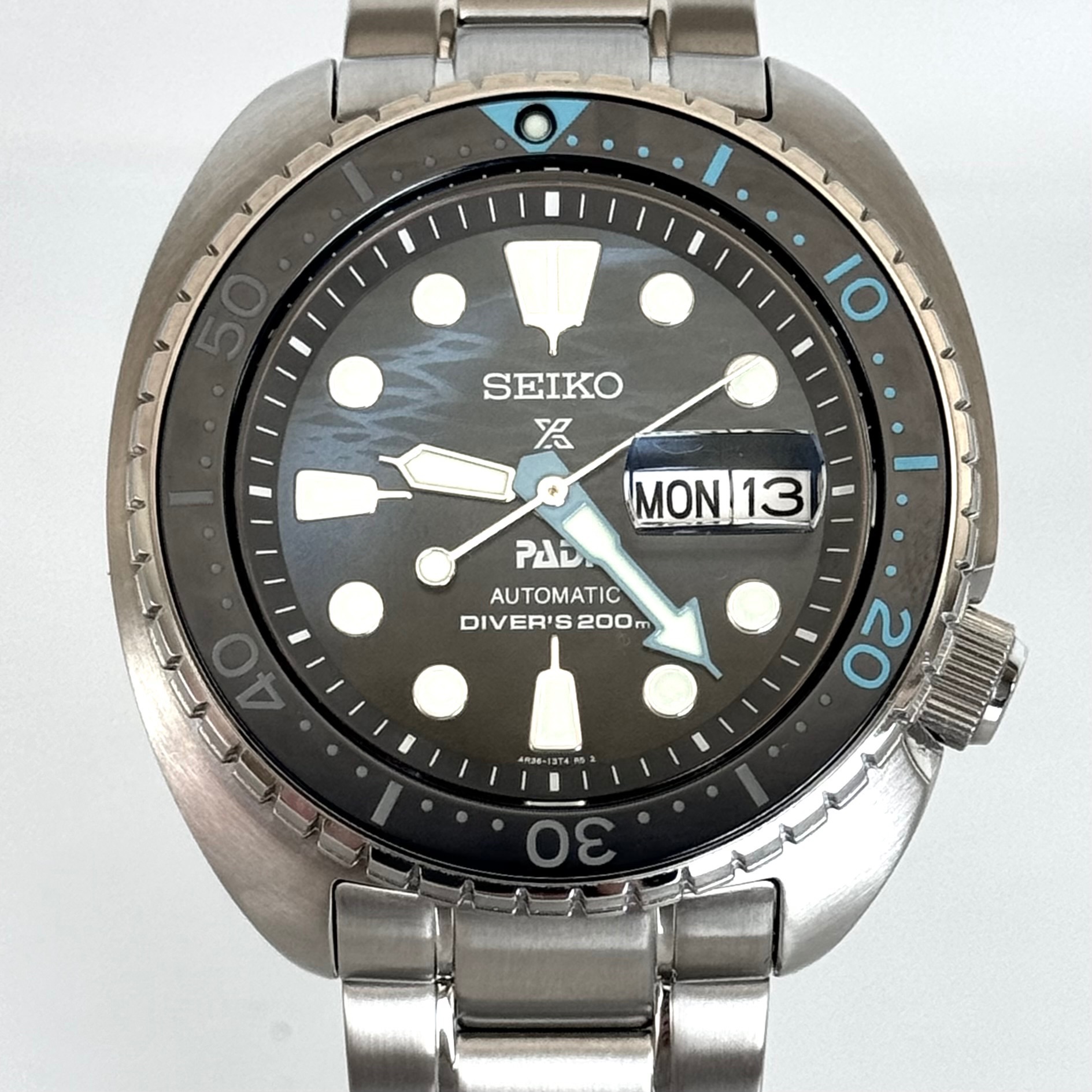 腕時計 メンズ セイコー SEIKO プロスペックス SRPK01K1 4R35-06Z0 PADIコラボ スペシャルエディション The Great Blue 自動巻 ブルー デイデイト（英語・フランス語）