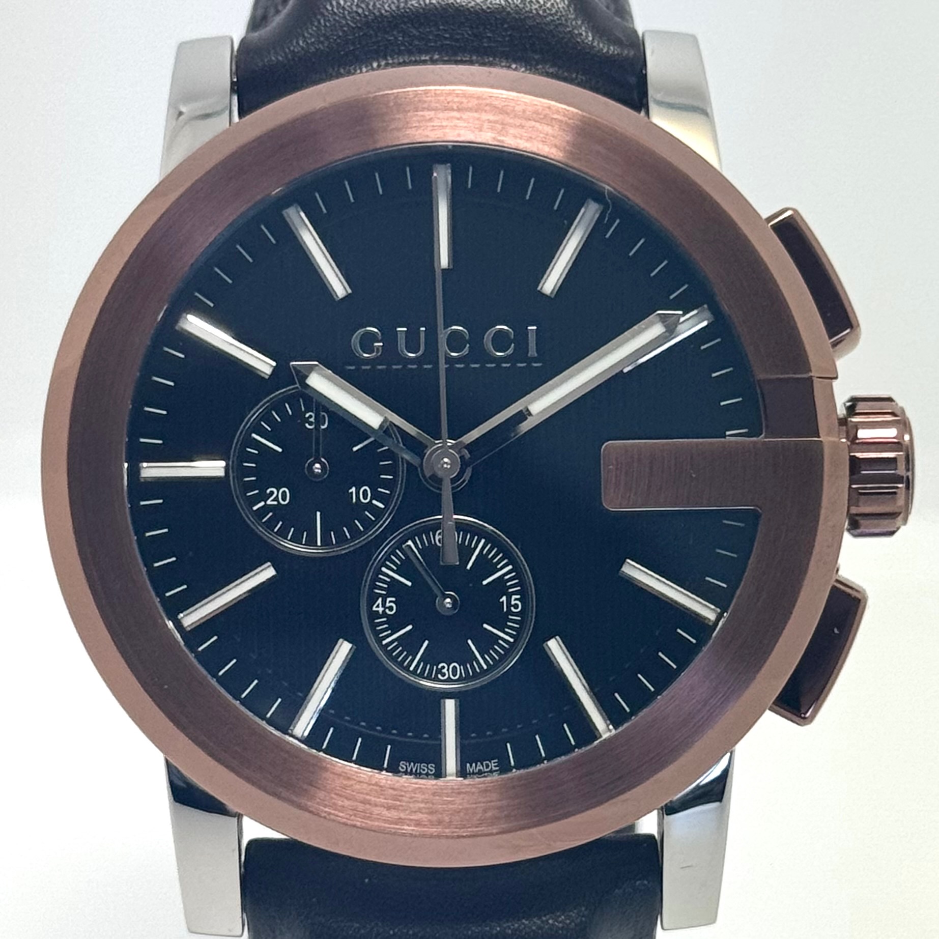 GUCCI グッチ/Gメトロ・クロノグラフ/メンズ/クオーツ/YA086319/ グッチ8600M クロノグラフ メンズ 腕時計 YA086319 GUCCI 中古
