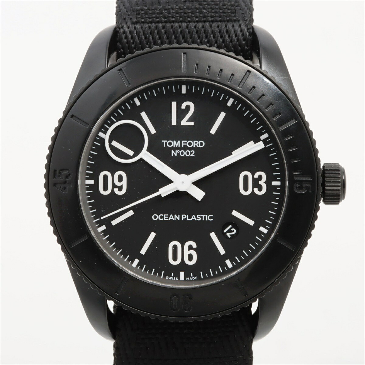 腕時計 メンズ トムフォード TOM FORD オーシャンプラスチック スポーツ N.002 TFT002030 自動巻 黒