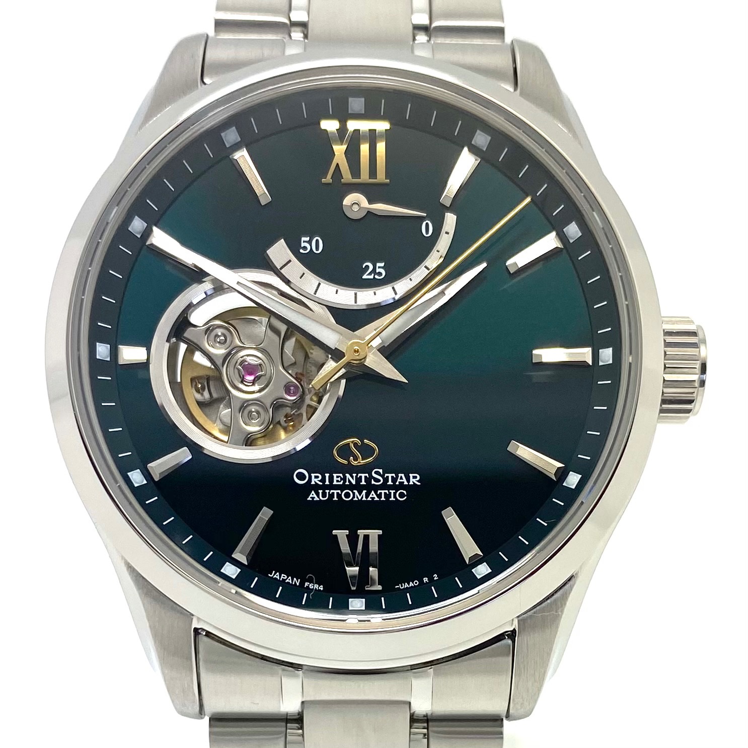 オリエントスター 自動巻き F6R4-UAAO ダークグリーン文字盤 3針 楽天市場】ORIENT STAR オリエントスター F6R4-UAA0 コンテンポラリー