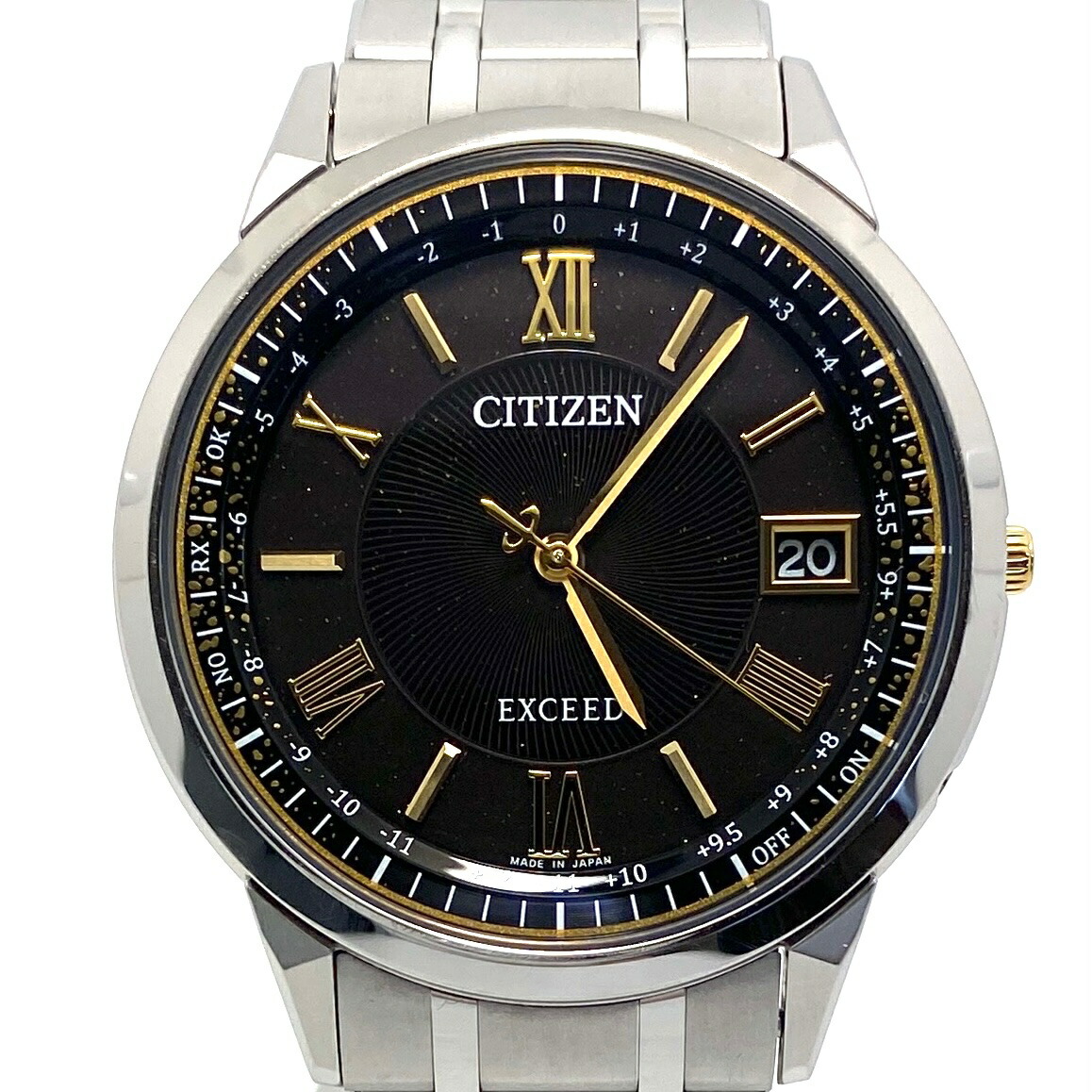 腕時計 メンズ シチズン CITIZEN エクシード HINODE COLLECTION CB1144-60E H147-A1B4B03 世界限定450本 電波ソーラー 黒 チタニウム デイト表示 10気圧防水｜エリアールショップ　店