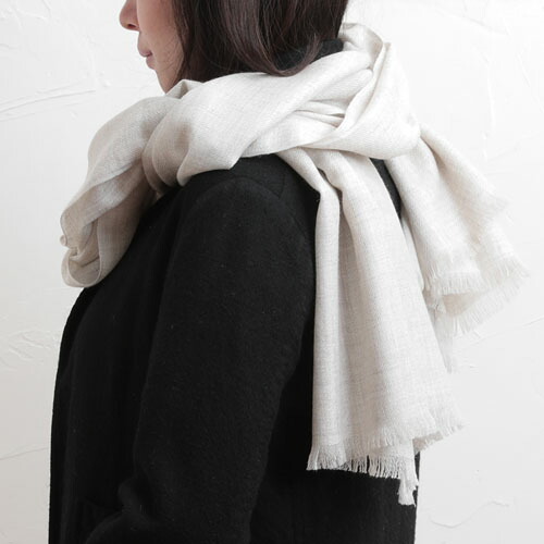 楽天市場 Natural Basic 梳毛綾織りストール カシミヤ 70 190 ナチュラルベーシック インターモード川辺 おまけ付き ラッピング無料 Arekore By Hotchpotch
