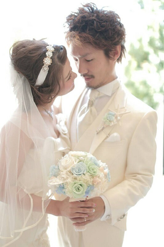 楽天市場 ウェディングブーケ 貝殻 フラワーのブーケ ブートニア付 プリザーブドフラワー 海外挙式 リゾートウェディング 海辺 スターフィッシュ ウェディングブーケ ブライダルブーケ シェル スターフィッシュ オーダーメイドフラワーアレンジア