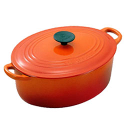 ルクルーゼ（ル・クルーゼ） ココットオーバル 2502 27cm オレンジ （LE CREUSET）画像