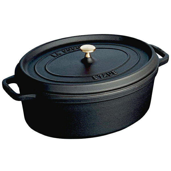 ストウブ（STAUB）　ピコ・ココット　オーバル　ブラック　15cm　40509-478