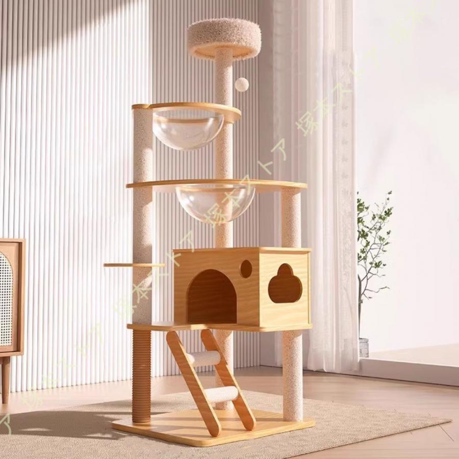 キャットタワー 猫主柱 木製 取り付け 大型猫 か細い 省空白文字 爪とぎ 恒星船付き添い人 木上り勾配主柱 多頭飼い 運動すること欠くこと取り止める 上り勾配降りし分かりやすい 猫 主柱