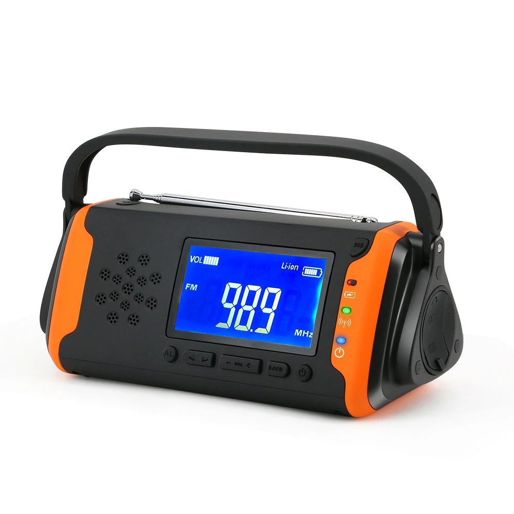 ラジオ受信機 多役立つこと防災ラジオ受信機 4000mAh 防災グッズ LED点火装置 スマホ申し受ける 携帯型ラジオ受信機 AM/FMラジオ受信機 広広としたFM相応う イヤホンジャック まさかの時 雨合羽