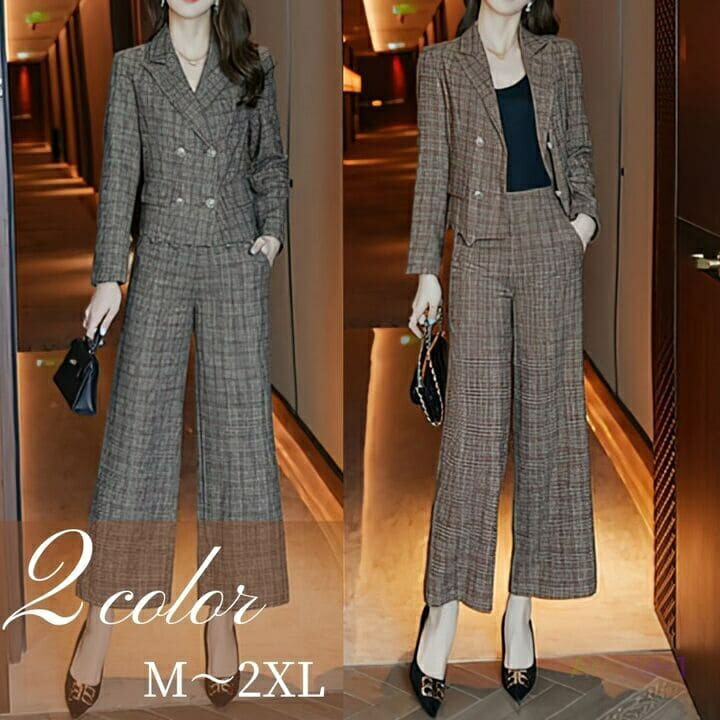 楽天市場】＼まとめ買いクーポン配布中／パンツスーツ レトロタータン