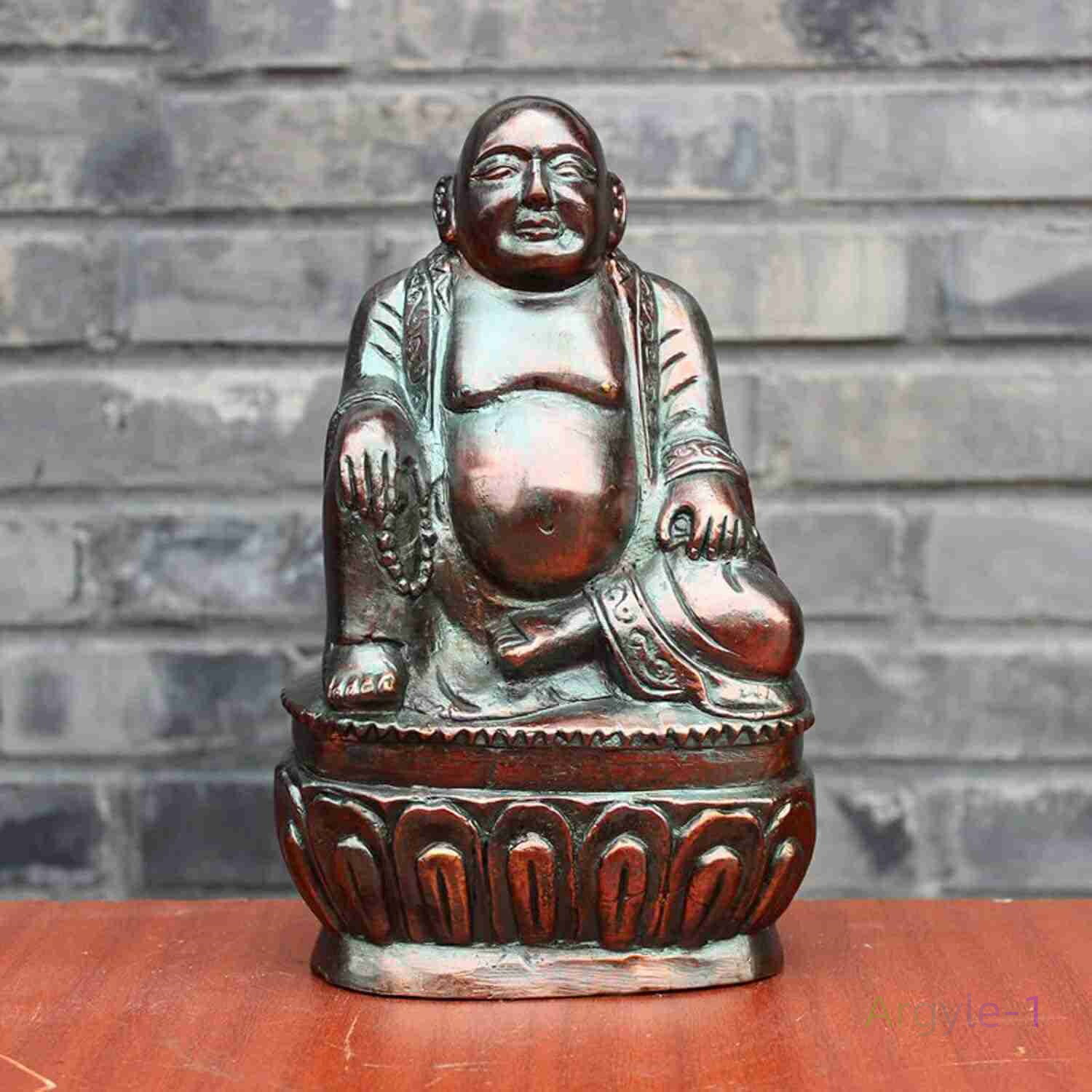 楽天市場】唐金 『布袋』 高さ約1m30cm 銀象嵌入り 七福神 開運