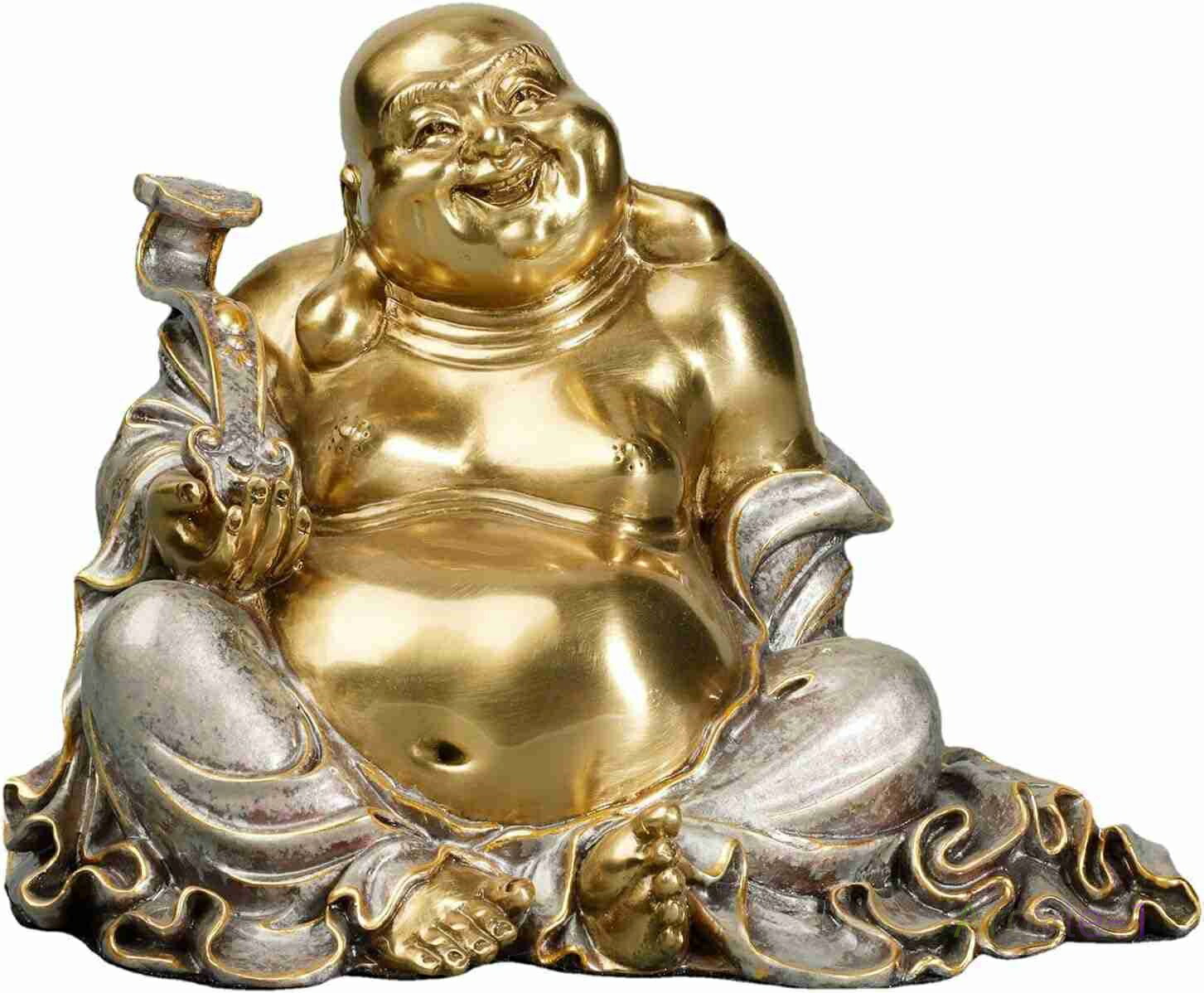 楽天市場】唐金 『布袋』 高さ約1m30cm 銀象嵌入り 七福神 開運