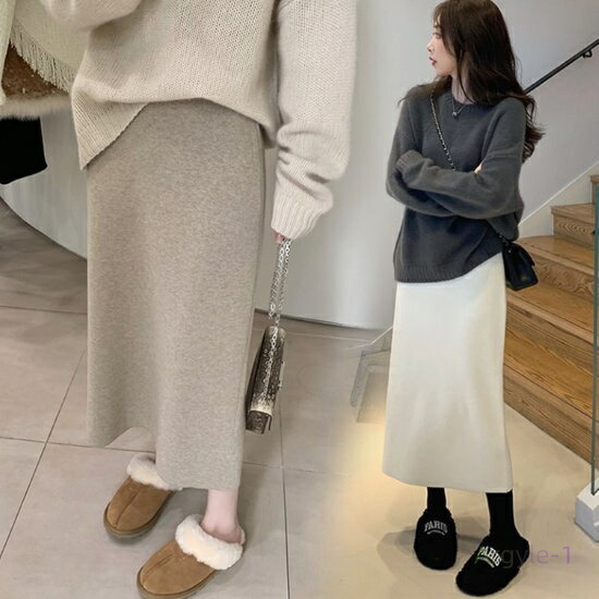 楽天市場】リメイク風スカート レディース ニットスカート フレア