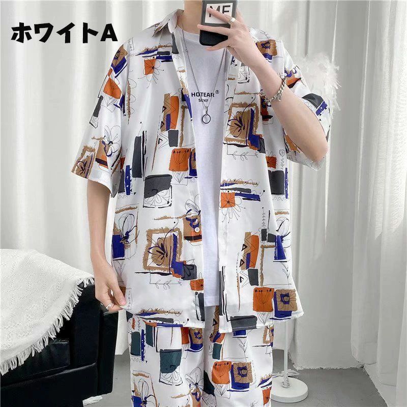 気が大きい 花柄 アロハシャツ メンズ 半袖プルオーバー レディース 開襟プルオーバー メンズ 夏服 好一対 プルオーバー お兄系 柄プルオーバー 総柄 花柄 プルオーバー 心地よいプルオーバー 花柄 トップス プルオーバー 気が大きい大きさ 夏 涼感 通気性 差し上げ物