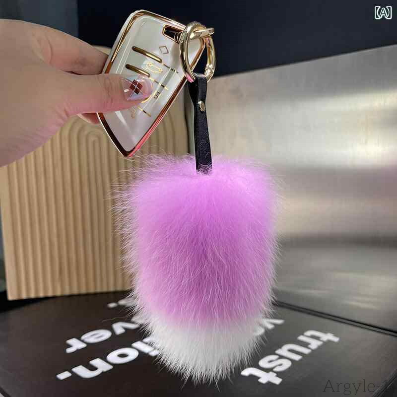 【送料無料】しっぽ キーホルダー ファー チャーム バッグ アクセサリー もふもふ かわいい リアル キツネ 尾 車 ペンダント シンプル ぬいぐるみ レディース
