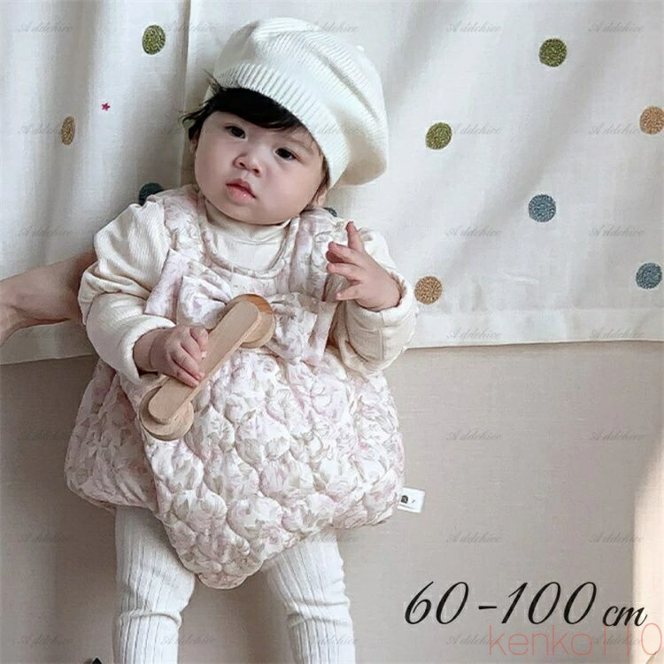 【送料無料】ベビー 新生児 赤ちゃん ロンパース ワンピース コート 裹起毛 中綿 厚手 防寒 ベビー服 春 秋 冬 ロンパース 子供服 女の子 お部屋着 春 夏服 出産祝い 可愛い