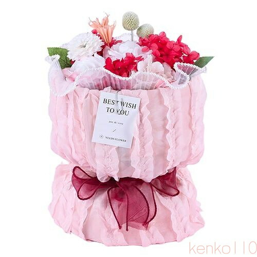 【送料無料】ソープフラワー 花束 造花 誕生日 プレゼント お花 枯れない バラ ローズ 石鹸 結婚祝い 結婚記念日 クリスマス 母の日 敬老の日 手土産 インテリア 撮影道具 4,402円