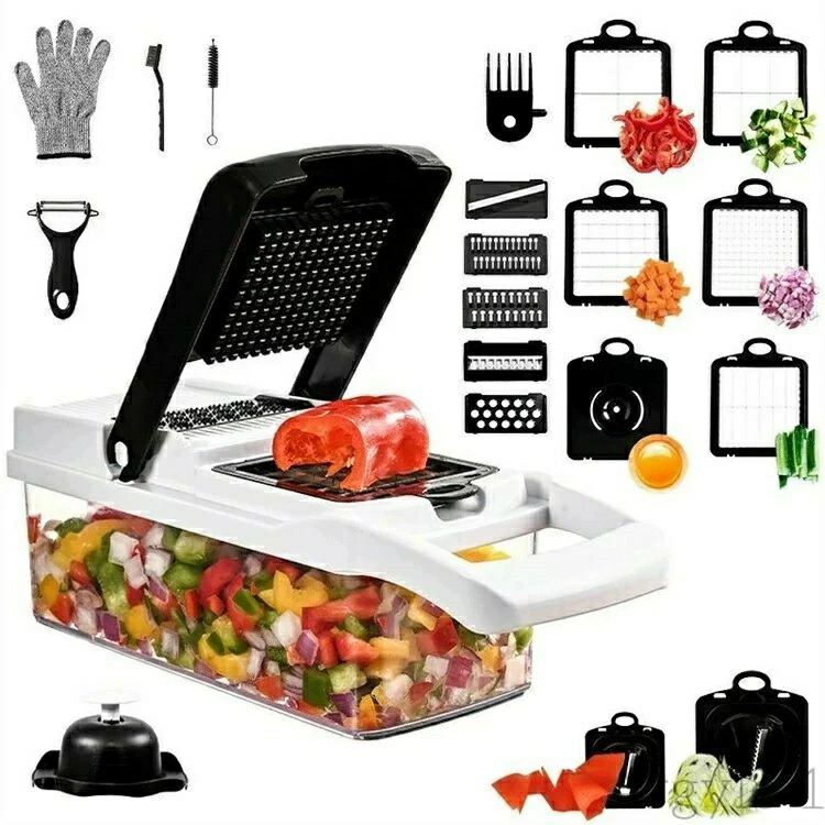 『新品未開封』 フルスター野菜チョッパー　スライサー　ピーラー　 豪華８点セット Amazon.com: Fullstar The Original Pro Chopper - Vegetable Chopper