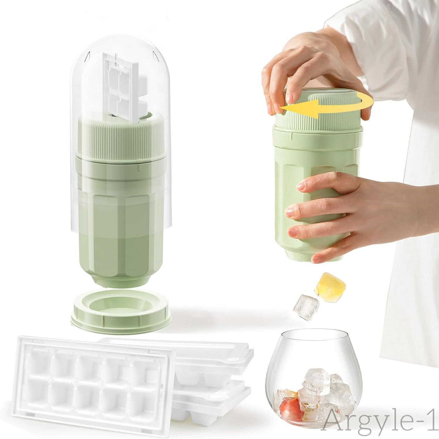 【送料無料】四角氷 保存ケース 蓋付き 大容量 取り出しやすい 製氷機 アイスボール 製氷ボトル シリコン 【2本買うとお得!】製氷皿