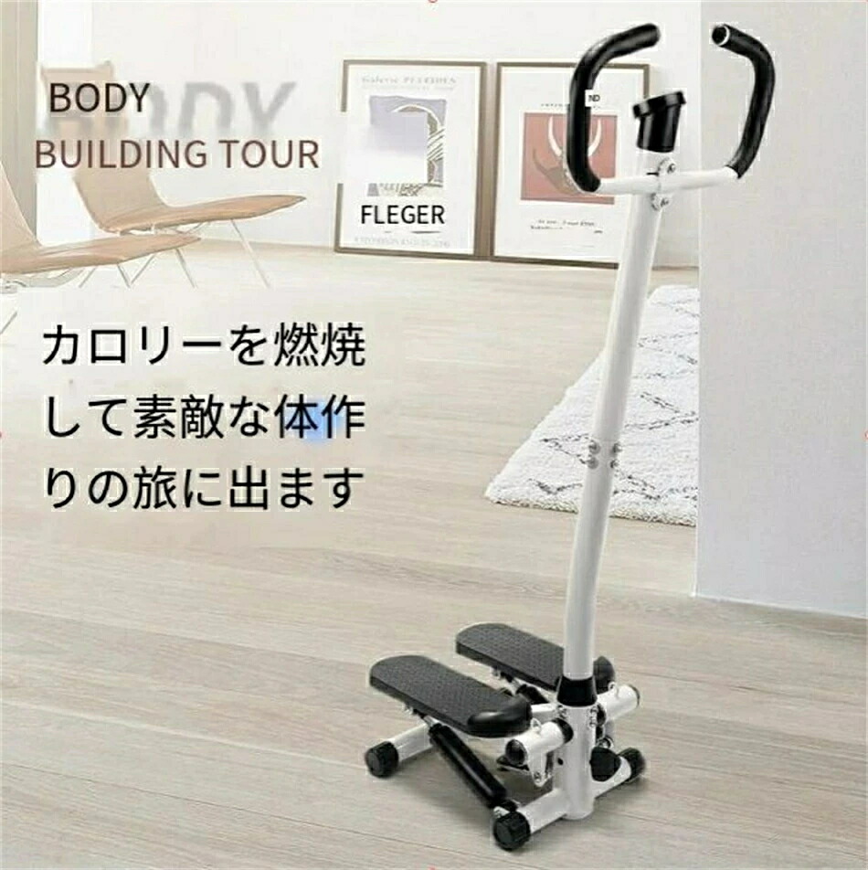 理学療法士監修】Aspiracoin ハンドルステッパー 付き2603【 白】 2603