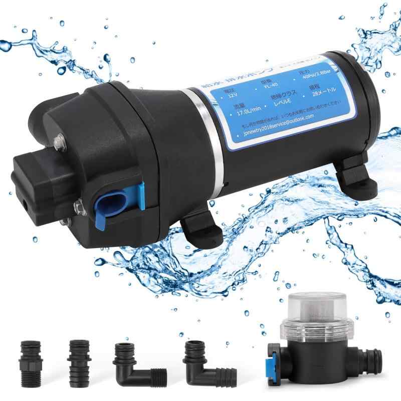 給水 排水ポンプ ダイヤフラムポンプ 自吸式ウォーターポンプポンプ RV水道水ポンプ 自動スイッチ 大流量 17L/min|アリエル ストア