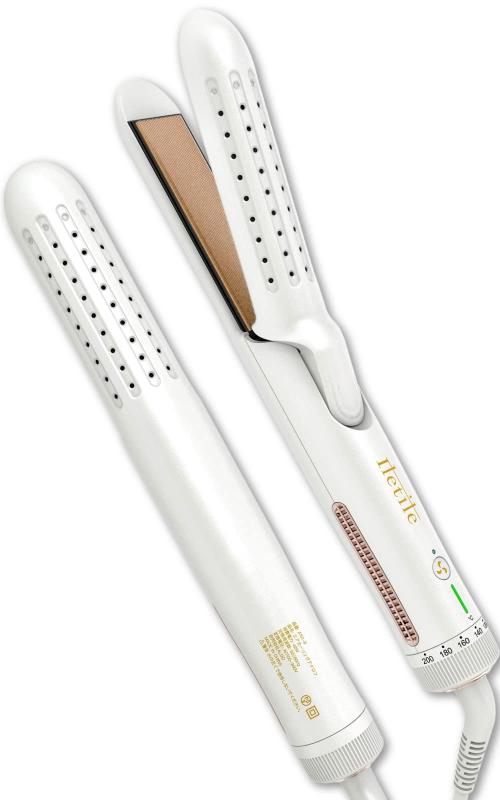 Iletile (アイルティル) エアカーリングアイロン 美容師が開拓 熱傷ほぼ絶無心積もり 鉄 2way 湯烟張りさけるを起こしにくい MAX200℃ 外国で相応う 長い巻き毛鉄 引っ切り無い鉄