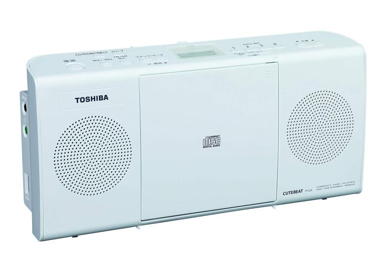 東芝 AUX ステレオ CDラジオ TY-C24 (W) ホワイト｜アリエル ストア