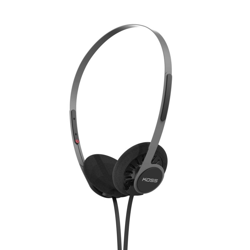 Koss KP40 ありがた味 オンイヤーヘッドホン 取りはらい能力のあるな吊りひも取り合わせ 超軽さ腹積もり (ステルスブラック)