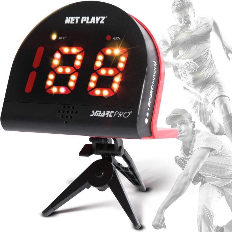 Net Playz マルチスポーツ パーソナルスピードレーダーディテクタガン メジャーベースボールピッチング バットスイングとサッカーシューティングスピード|アリエル ストア