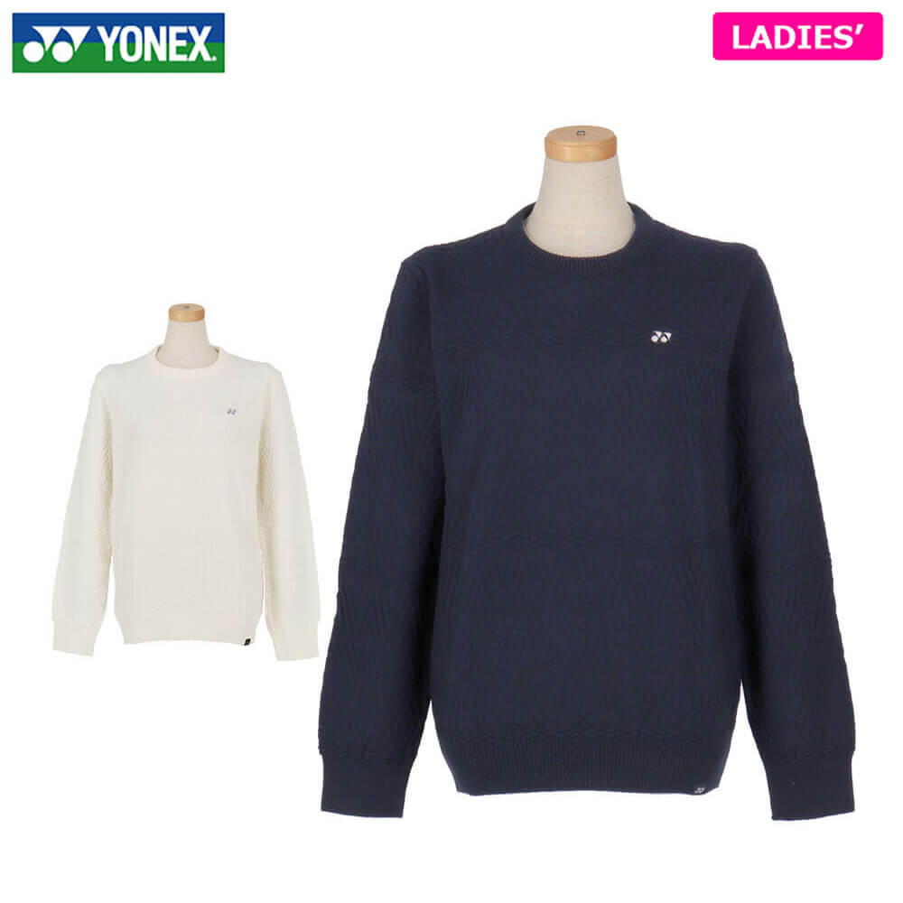 楽天市場】【美品】ヨネックス セーター 白 ニット Vネック ダイヤ柄