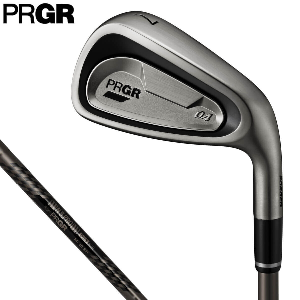 PRGR プロギア 04 ゼロヨン Limited Black Edition アイアン 5本セット （＃7～9、PW、AW） SPEC STEEL III Ver.2 Luxury Black スチールシャフト [2025年数量限定モデル]
