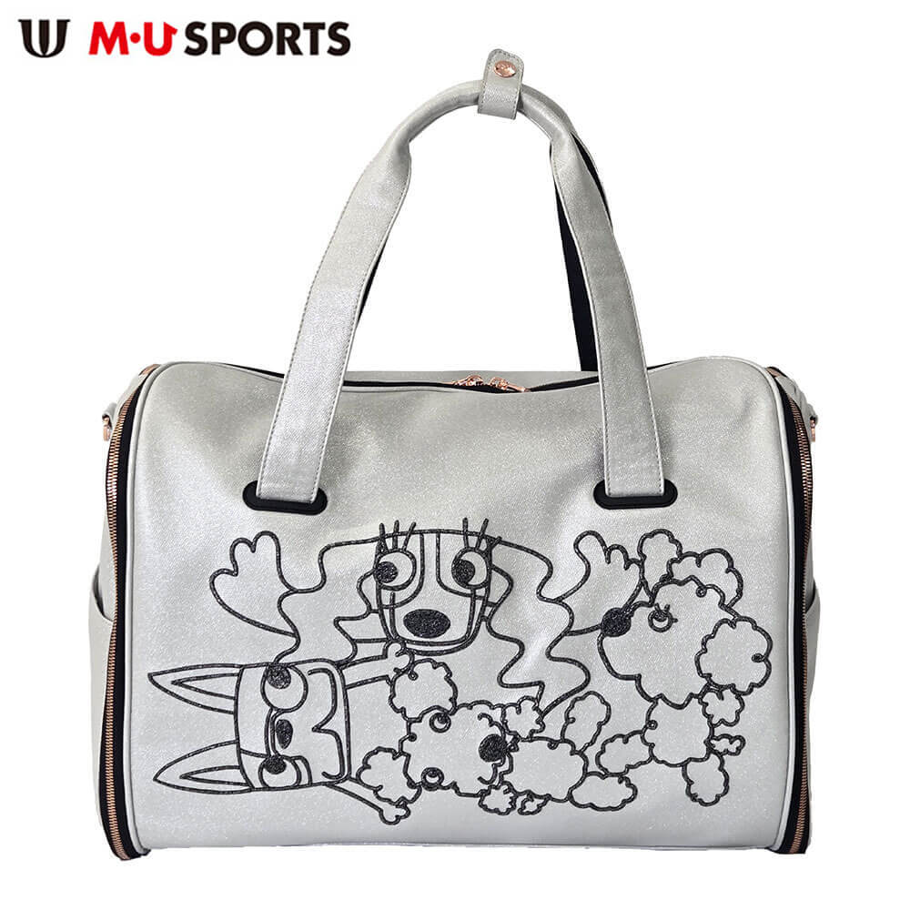 【全品９％ＯＦＦクーポン配布中！　エム・ユー・スポーツ ボストンバッグ 703R6240 091 シルバー 特価｜ゴルフ用品、クラブは有賀園ゴルフ