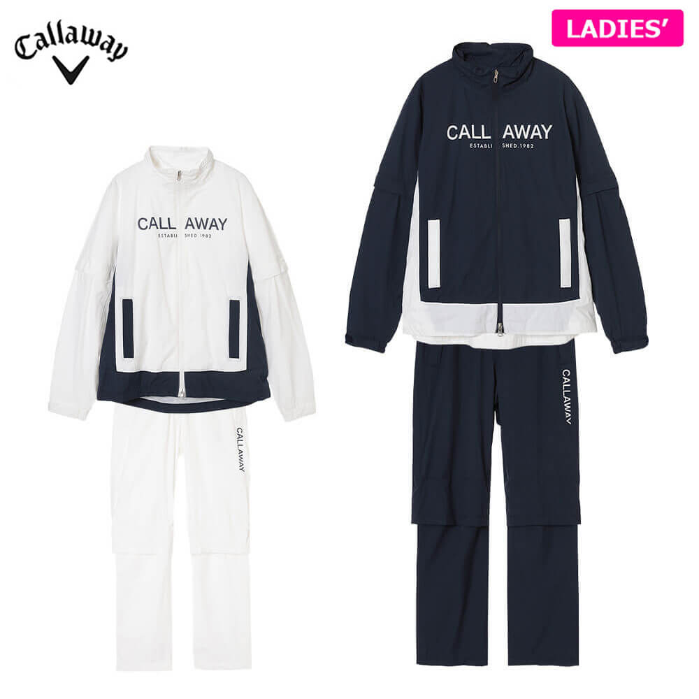 【全品１０％ＯＦＦクーポン配布中♪】4/10 1:59まで　 キャロウェイ レディース セットアップ 2WAY ベンチレーション レインウェア C26989200 ゴルフウェア [2026年モデル]