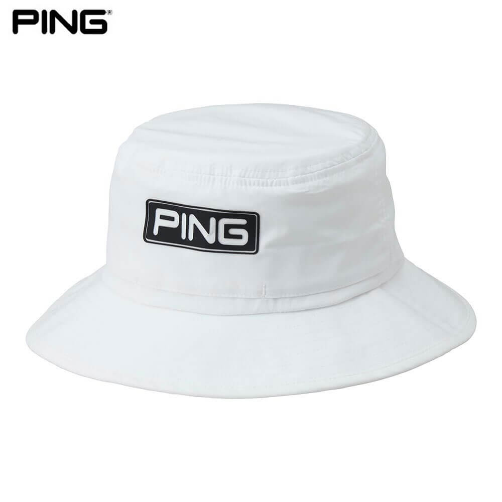 【まとめ買い最大１０％ＯＦＦクーポン配布中！】4/23まで　 PING ピン ツアー ハット HW-T2601 38991-01 WHITE ゴルフウェア
