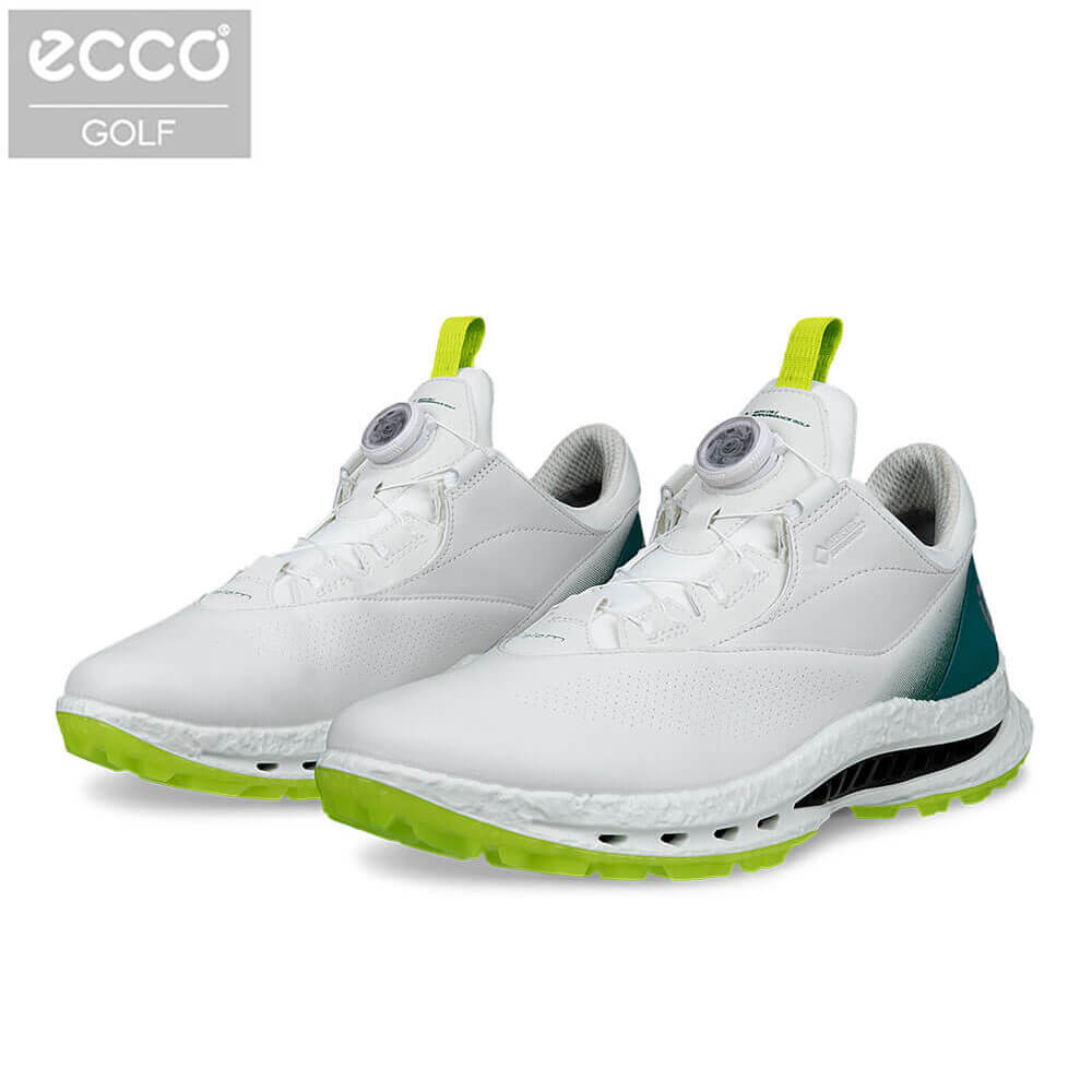 【まとめ買い最大１０％ＯＦＦクーポン配布中！】4/23まで　 ECCO エコー メンズ BIOM C5 BOA バイオム C5 ボア スパイクレス ゴルフシューズ 132614 61475 WHITE/BAYGREEN [2026年モデル]