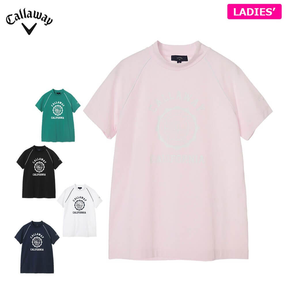 【全品１０％ＯＦＦクーポン配布中♪】4/10 1:59まで　 キャロウェイ レディース 半袖 モックネック シャツ C26134201 ゴルフウェア [2026年春夏モデル]