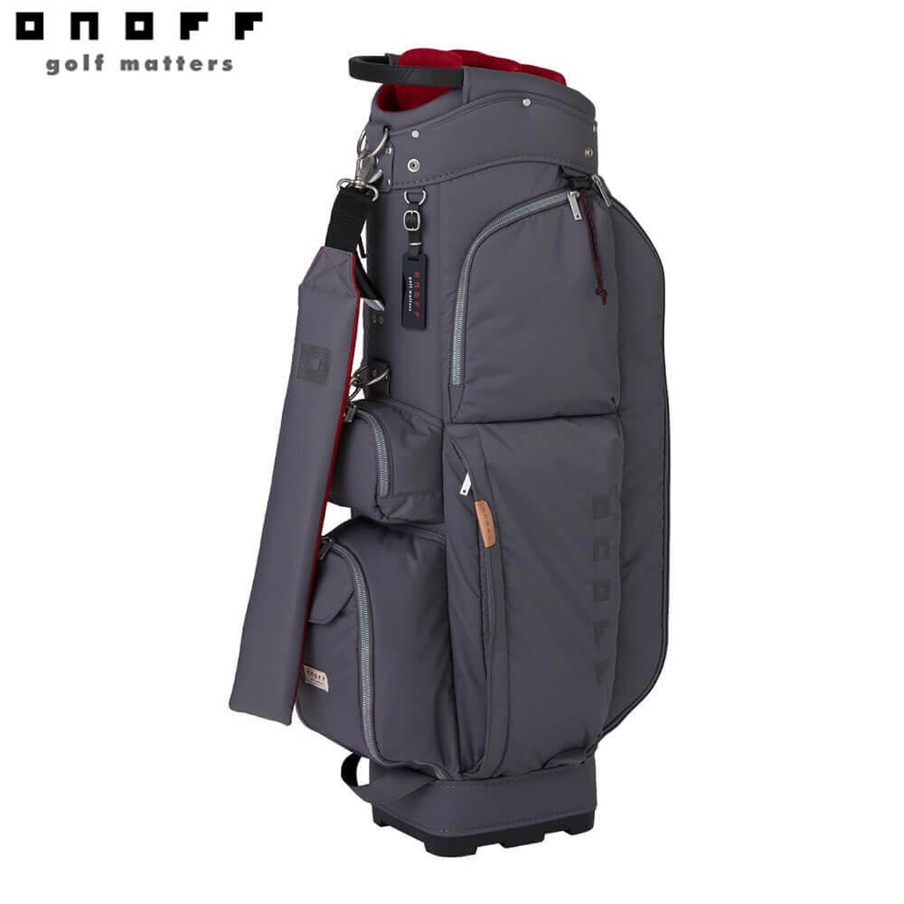 【全品９％ＯＦＦクーポン配布中！　ONOFF オノフ メンズ ナイロンツイル キャディバッグ OB0426 78 スレートグレー [2026年モデル]｜ゴルフ用品、クラブは有賀園ゴルフ