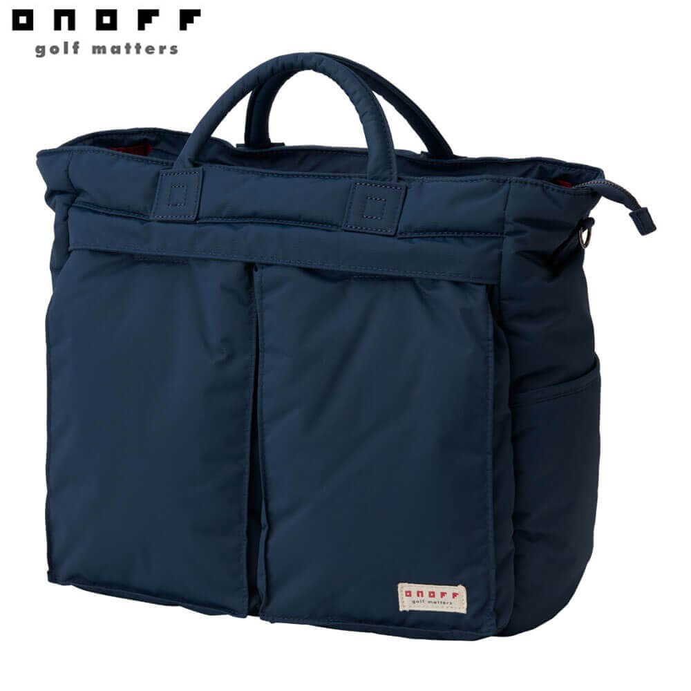 【全品９％ＯＦＦクーポン配布中！　ONOFF オノフ メンズ ナイロンツイル トートバッグ OV0426 04 ネイビー [2026年モデル]｜ゴルフ用品、クラブは有賀園ゴルフ