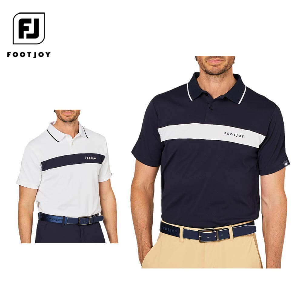 【まとめ買い最大１０％ＯＦＦクーポン配布中！】4/23まで　 フットジョイ メンズ チェストライン 半袖 ポロシャツ FJ-S25-S02 ゴルフウェア [2025年春夏モデル 50％OFF] 特価