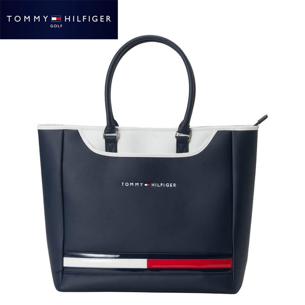 【大決算セール！全品10％OFFクーポン配布中♪】8/2まで　トミー ヒルフィガー ゴルフ ユニセックス ベーシック トートバッグ THMG6STA 30 ネイビー [2026年モデル]｜ゴルフ用品、クラブは有賀園ゴルフ