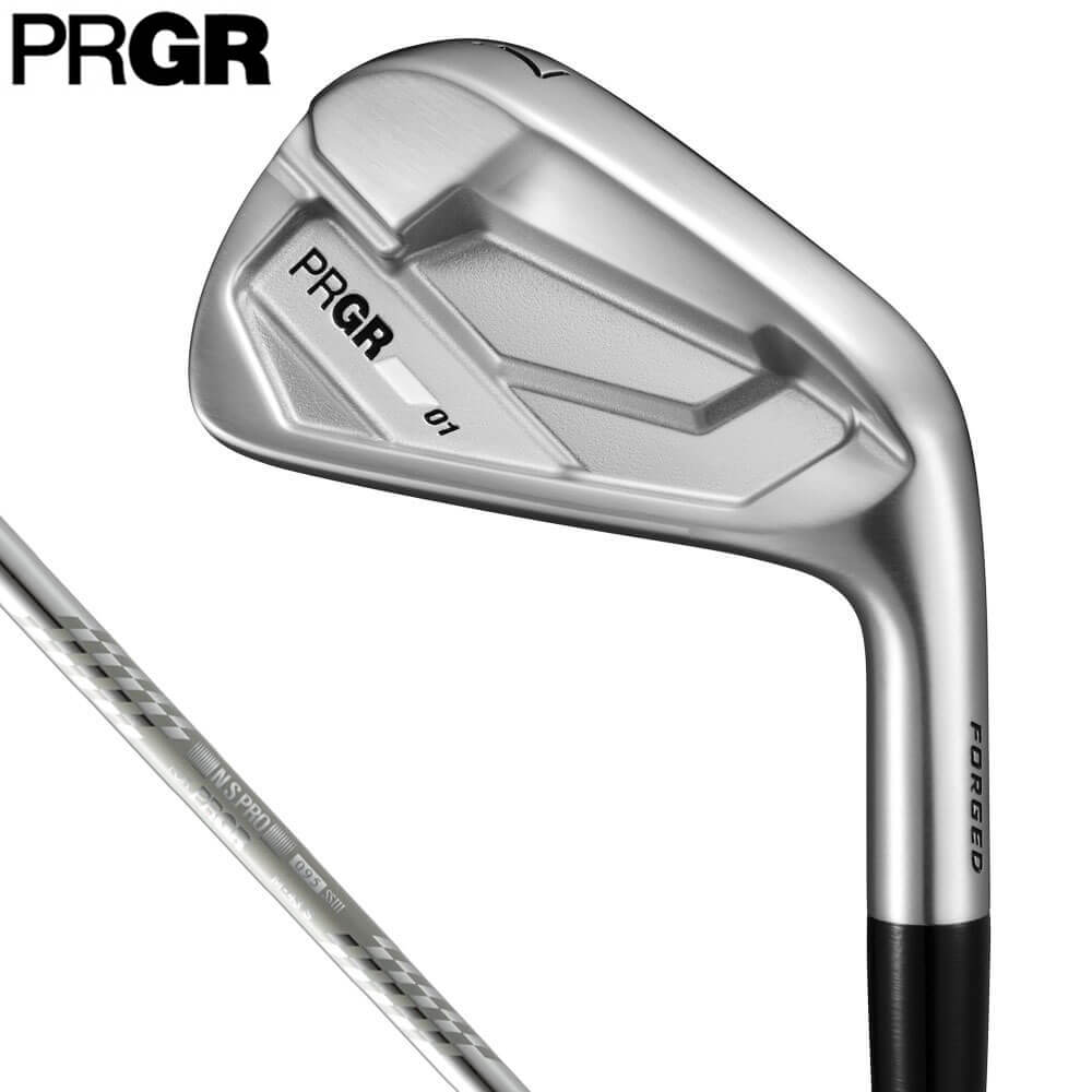 【全品９％ＯＦＦクーポン配布中！　PRGR プロギア 01 ゼロイチ アイアン 5本セット （＃6～9、PW） SPEC STEEL III Ver.2 スチールシャフト [2026年モデル]｜ゴルフ用品、クラブは有賀園ゴルフ